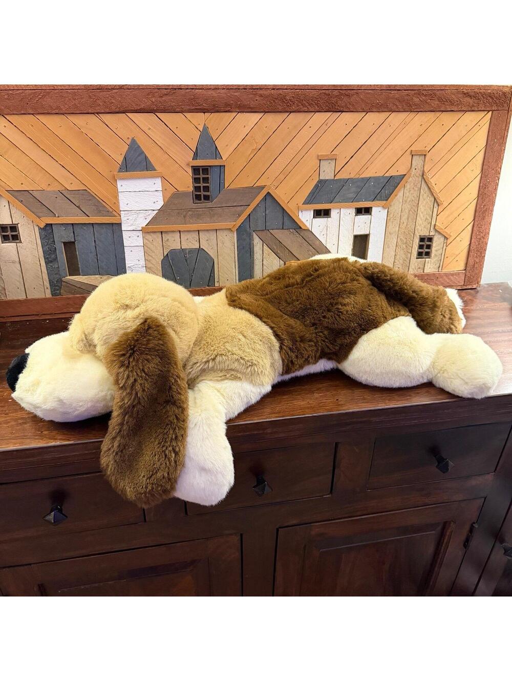 Vintage A&A Plush Giant Floppy Basset Hound Dog Stuffed Animal Large